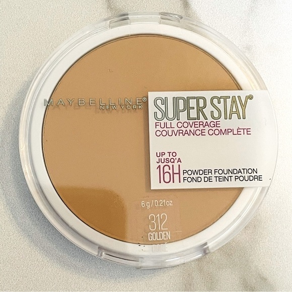 Maybelline 16H #312 Golden Doré Super Stay Full Coverage Powder Foundation - Picture 2 of 5